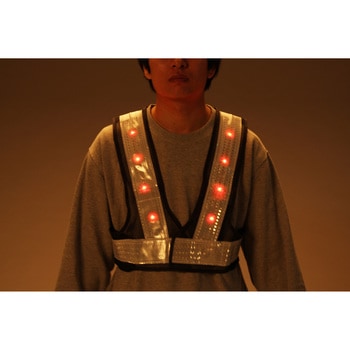 LED安全ベスト(黄/黄) エスコ