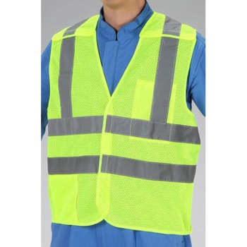 [L] 安全ベスト(蛍光ライム) エスコ