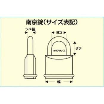 38mm 南京錠(ロックアウト用/赤) エスコ