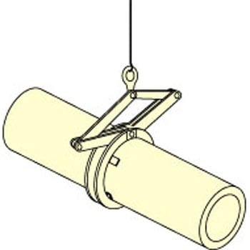 150-220mm 丸棒吊クランプ エスコ