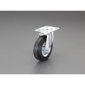 200mm キャスター(自在金具/耐熱) エスコ