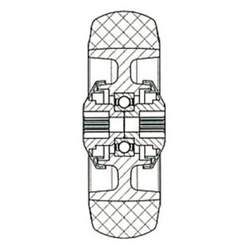 125mm キャスター(固定金具) エスコ