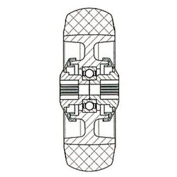 200mm キャスター(自在金具) エスコ