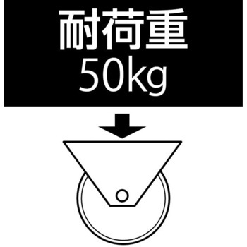 80mm キャスター(自在金具付) エスコ