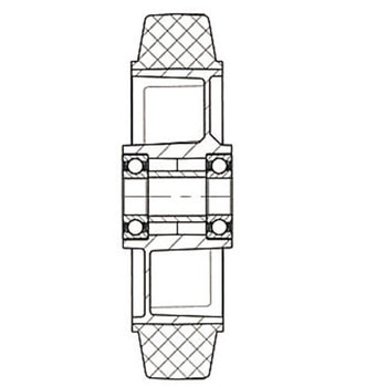 125mm キャスター(自在金具・帯電防止) エスコ