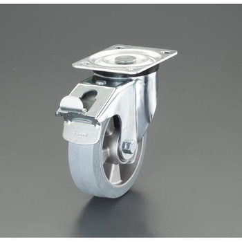 200mm キャスター(自在金具・帯電防止/ブレーキ付) エスコ