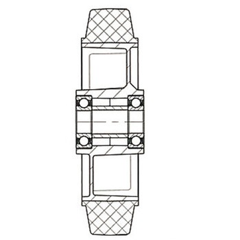 200mm キャスター(自在金具・帯電防止/ブレーキ付) エスコ