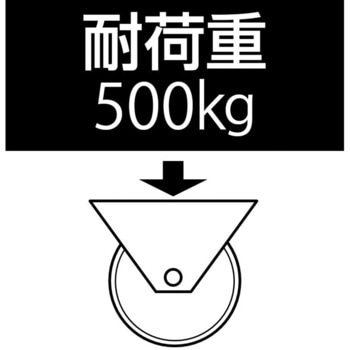 150mm キャスター(固定金具) エスコ