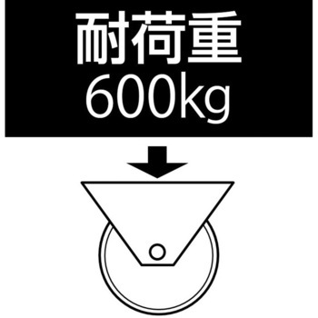 200mm キャスター(自在金具) エスコ