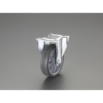 125mm キャスター(固定金具・ホイールカバー付) エスコ