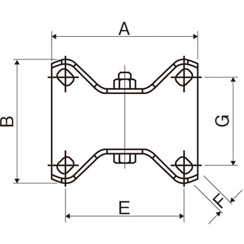 125mm キャスター(固定金具・ホイールカバー付) エスコ