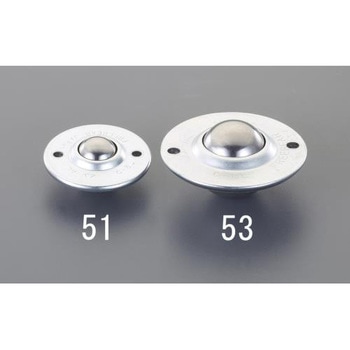 55.5x29.8mm [スチール製]ボールキャスター エスコ