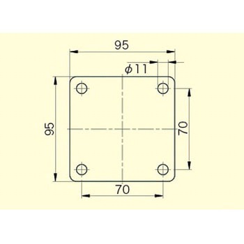 75mm レベリングキャスター(ブレーキ付・自在) - エスコ