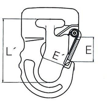 2.0ton スリングフック(緑) エスコ