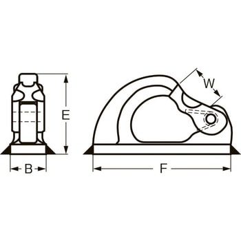 2.0ton フック(溶接型) エスコ