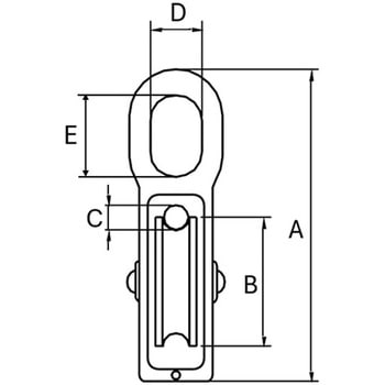 25mm/1車 ナイロンプーリー エスコ