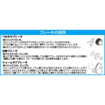 385kg ハンドウインチ(ステンレス製) - エスコ