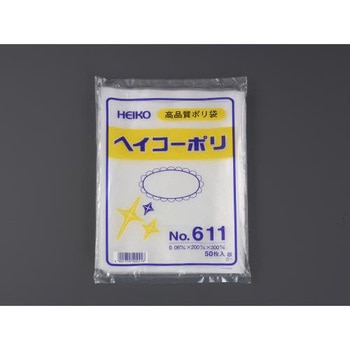 80x120mm ポリ袋(50枚) エスコ