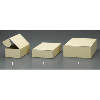 200x200x 80mm 収納ボックス(無地/10枚) エスコ