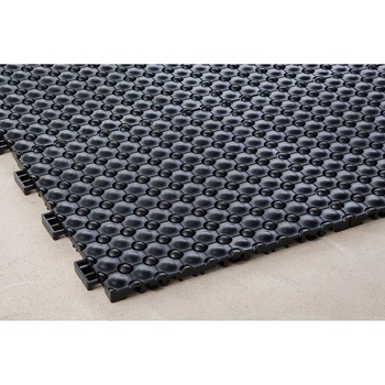 300x 300mm 疲労軽減マット(連結式/黒) エスコ
