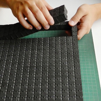 330x495x20mm 発泡ポリエチレンフォーム(切れ目付/黄 エスコ