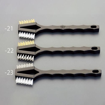 184mm ダブルヘッドブラシ(ステンレス/真鍮) エスコ