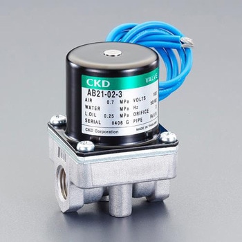 AC200V・Rc1/4"(2.00mm) 2方向電磁弁 エスコ
