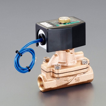 AC100V・Rc1/4" 2方向電磁弁(パイロット式) エスコ