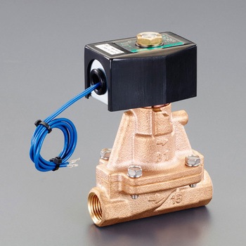 AC100V・Rc1/4" 2方向電磁弁(パイロット式) エスコ