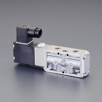 AC200V・Rc1/8" 5方向電磁弁(流量2.0C) エスコ