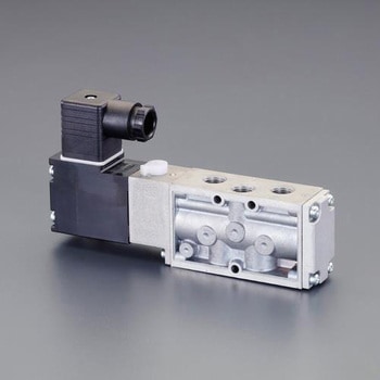 AC100V・Rc3/8" 5方向電磁弁(流量5.8C) エスコ