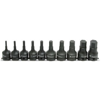 1/2"DR [INHEX]インパクトソケットセット(10個組) エスコ