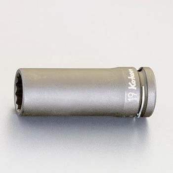 1/2"DR/24mm ディープインパクトソケット(十二角) エスコ