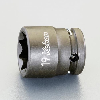 1/2"DR/24mm インパクト八角ソケット(二重四角) エスコ