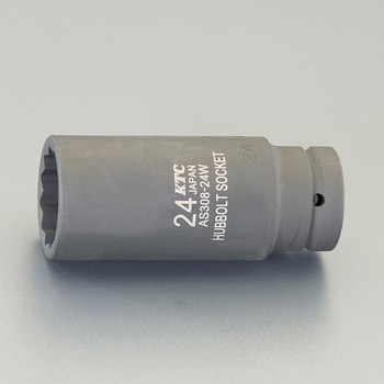 1/2"DRx24mm インパクト用ハブボルトソケット(十二角) エスコ