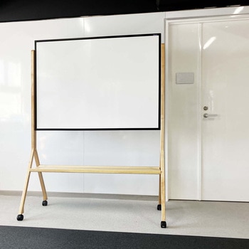 木製脚両面ホーローホワイトボード 馬印
