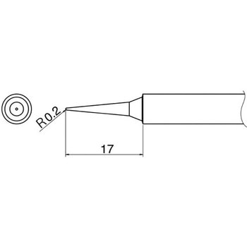 R0.2mm こて先 (EA304H-117用) - エスコ