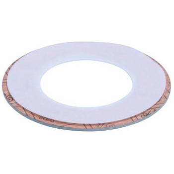 25A/2.8mm PTFE/包みガスケット(JIS5K) エスコ