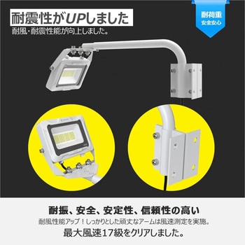 高演色 看板灯 一体型LEDアームライト 20W 約30cmアーム ワイド照射 GOODGOODS(グッド・グッズ)