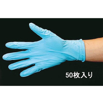 [LL/240mm] 手袋(ニトリルゴム・パウダー付/50枚) エスコ