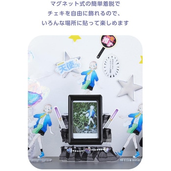 チェキ用フォトフレーム マグネット式 instax mini film用 MagSafe装着可 落下防止カバー付 写真収納 エレコム