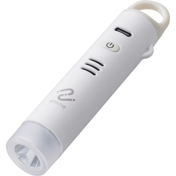 紛失防止タグ Apple「探す」対応 iPhone用 防犯ブザー 充電式 音と光 SOS機能 サイレント通報 エレコム