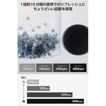 リフレッシュガン ヘビーモデル 4段階 セルフケア 静音 アルミ合金 ECLEAR エレコム