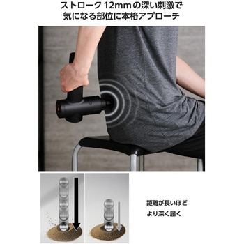 リフレッシュガン インパクトモデル 6段階 本格セルフケア ECLEAR - エレコム