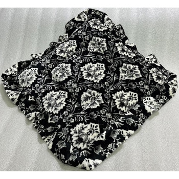 シングルクッション(座布団) 新格子 黒 TURN