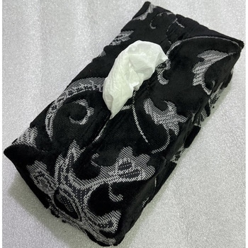 ティッシュカバー(箱付) モンブラン 黒 - TURN