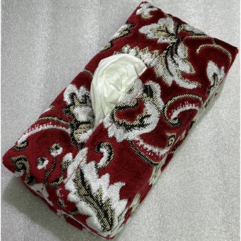 ティッシュカバー(箱付) 小雪 赤 TURN