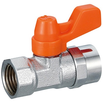 Rc3/8" ミニボールバルブ(メッキ付) エスコ