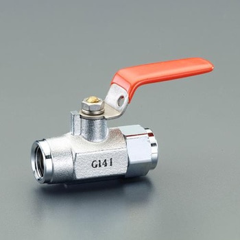 G 1/4" ミニボールバルブ(メッキ付) エスコ