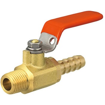 R 1/8"x 6.0mm  ミニボールバルブ(ホースニップル付) - エスコ